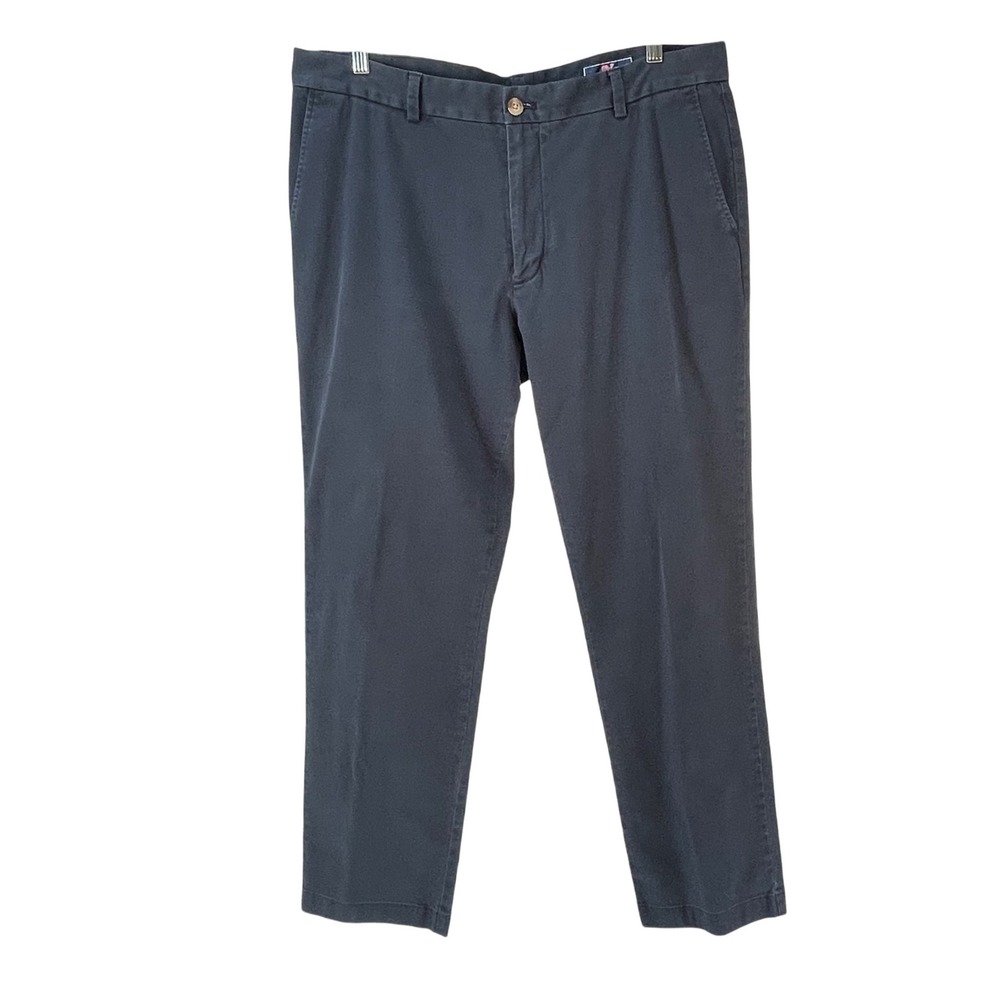 Vineyard Vines Mens Navy Blue Breaker Chino Pants 38x32 Stretch Soft Cotton